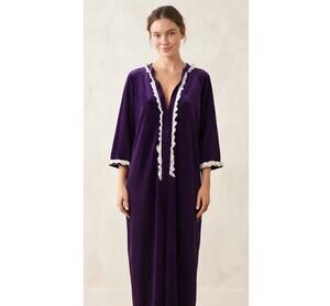 Vintage 70's Handmade Grannycore Velour Robe